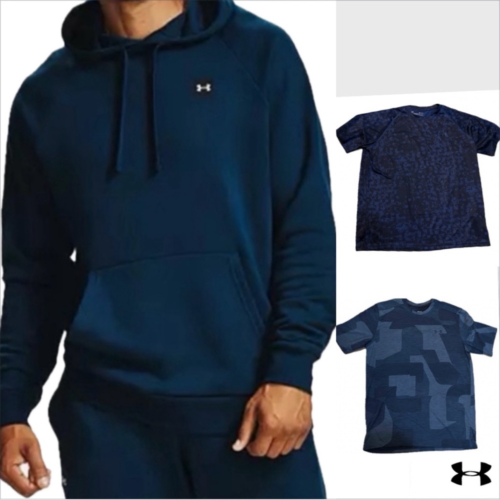 Under Armour Bundle – Hoodie + 2 tees Athletic & Casual Wear